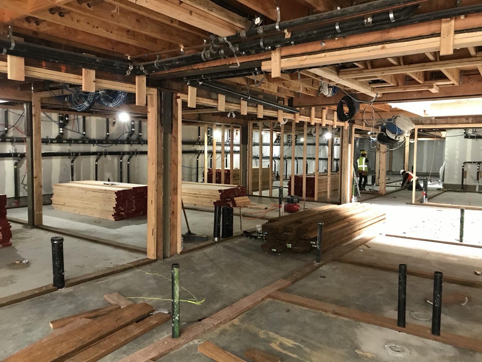 Interior framing and rough-in