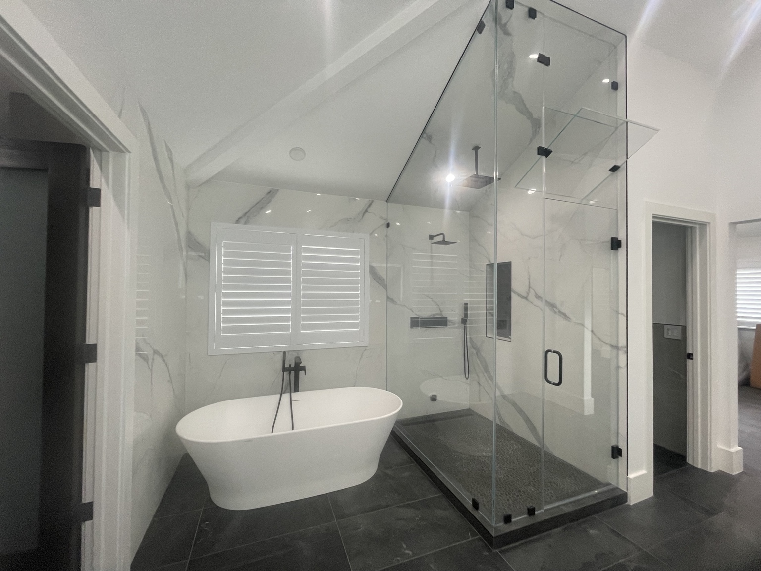 Completed bathroom remodel